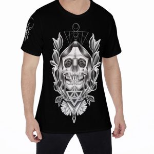We are infinite, grim reaper graphic uni sex black t shirt