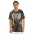 Critical Craze Metal Logo Marble Texture All-Over Print Men’s O-Neck T-Shirt | Cotton