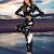 Critical Craze Sun Moon Snake All-Over Print Women’s Sport Set With Backless Top And Leggings