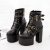 Women Super High Platform Boots Metal Buckle Lady Casual Shoes Fashion Punk Style Footwear